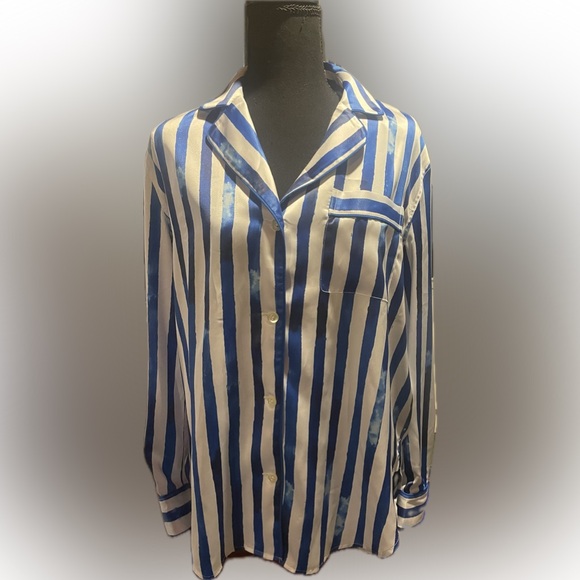 Ralph Lauren Striped pajama style shirt size small - Picture 3 of 4
